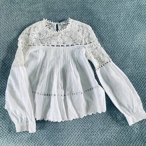 SEA New York White Lace Blouse 0